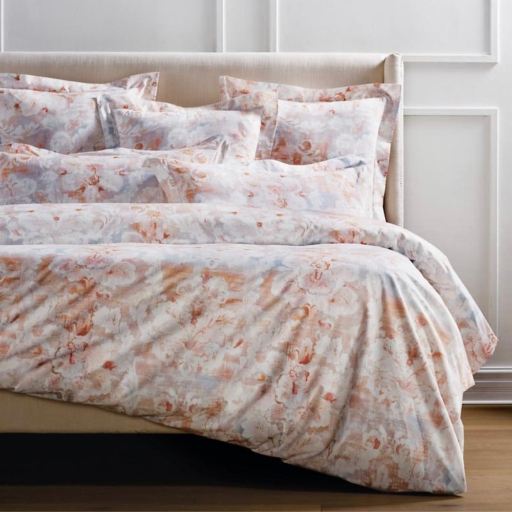 NEW Frontgate QUEEN Size Avola Duvet Cover 92" x 100" Cotton